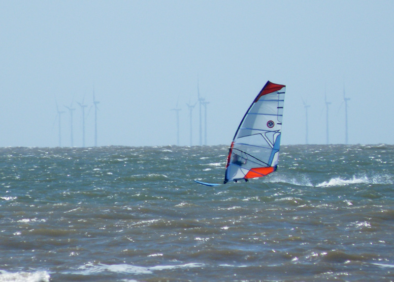 Wind Surfing at Allonby