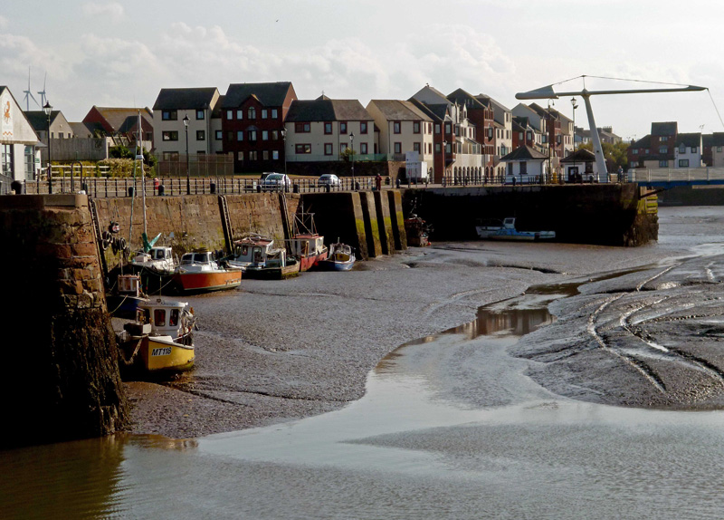 Maryport Harbour at Low Tide